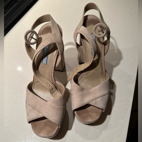 Prada platform suede sandals - Picture 5 of 5